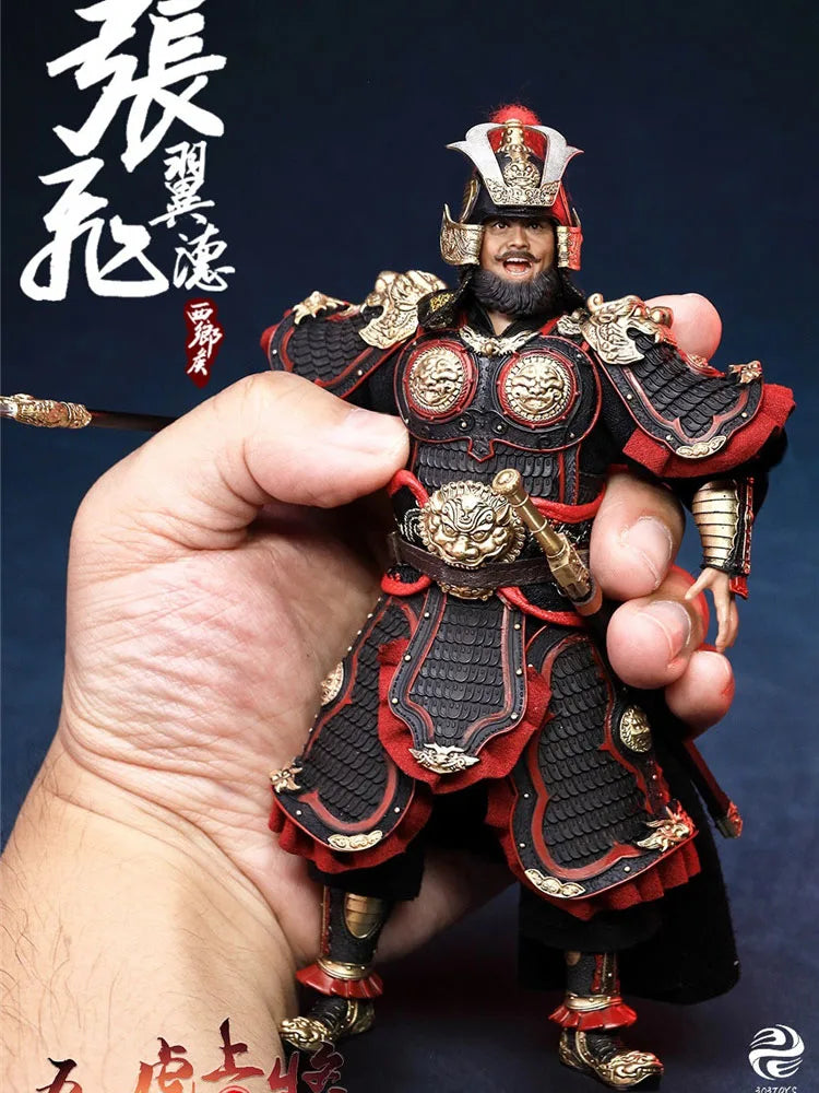 303toys SG003 1/12 Zhang Fei Armor Design Movable Figurine Three Kingdoms Five-tiger General Delicate 6" Full Set Man Soldier