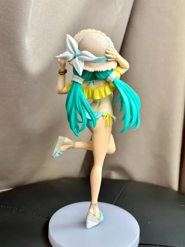 Original Sega Luminasta Hatsune Miku Swimsuit Concept Art Pvc Model Doll Ornament Collection Toy Gift For Friends