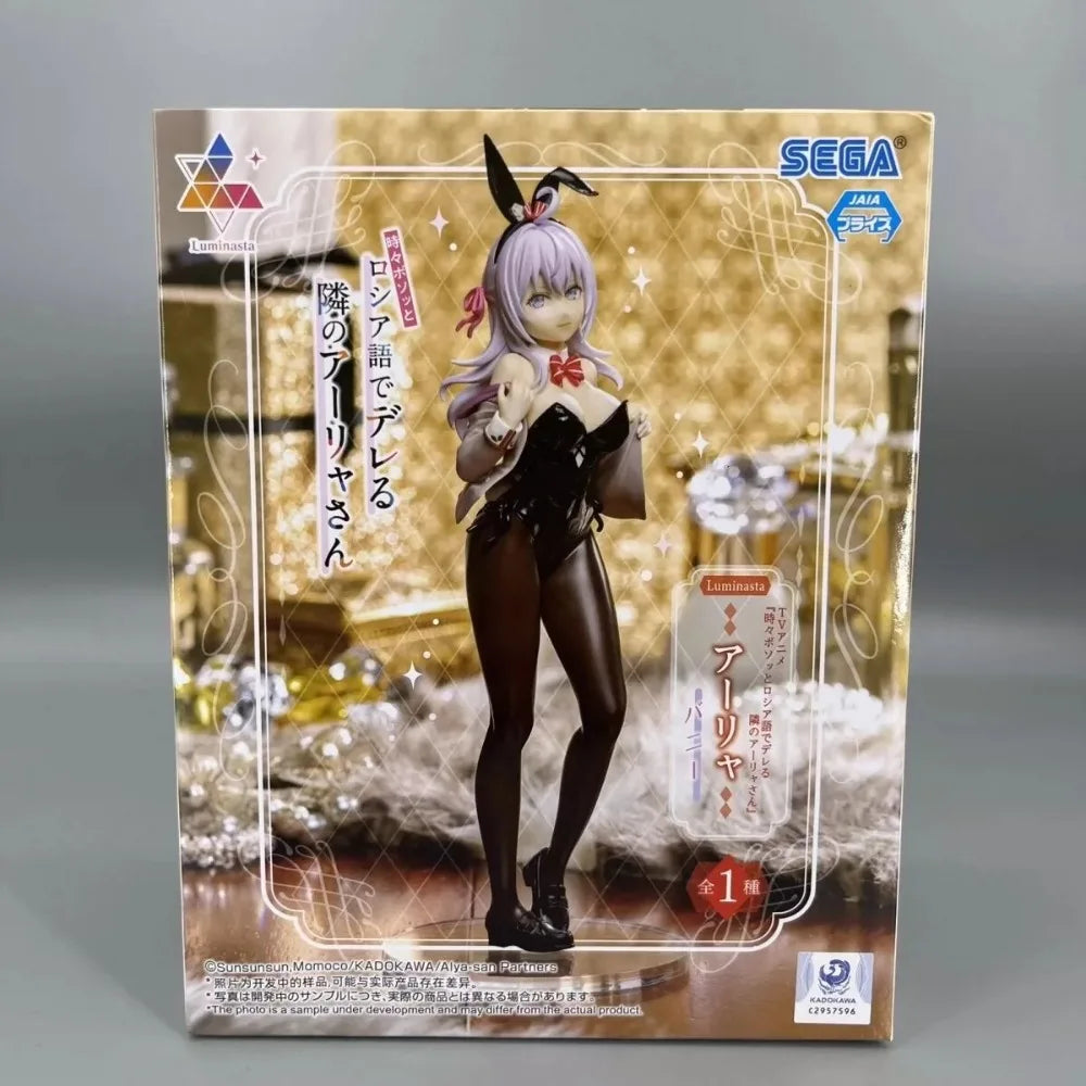 In Stock SEGA Genuine Tokidoki Bosotto Russia-go De Dereru Tonari No Alyasan Alisa Kujou Luminasta Bunny 20cm Model Toy Figures