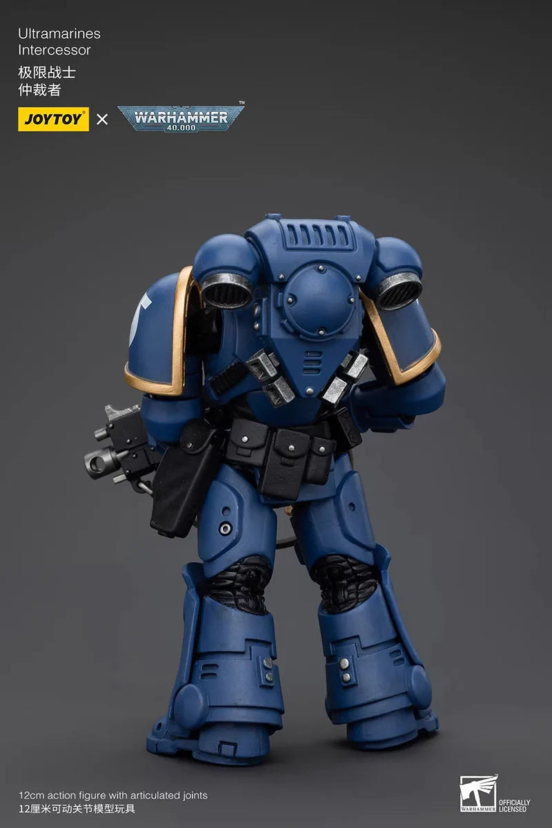 JOYTOY Warhammer 40K 1/18 Ultramarines Intercessors Action Figure 12cm Soldier Figurine Model Toy for Fans Collection