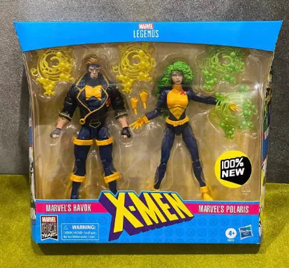 【Spot Goods】Original Hasbro Marvel Legends Series X-MAN HAVOK & POLARIS Anime-Figur Spielzeugmodell Sammlerserie