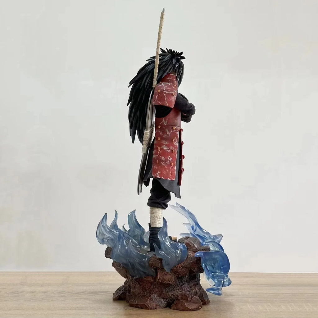 42cm Uchiha Madara Figure Naruto Shippuuden GK Action Figurine PVC Manga Statue Collection Ornament Model Kid Christmas Toy Gift