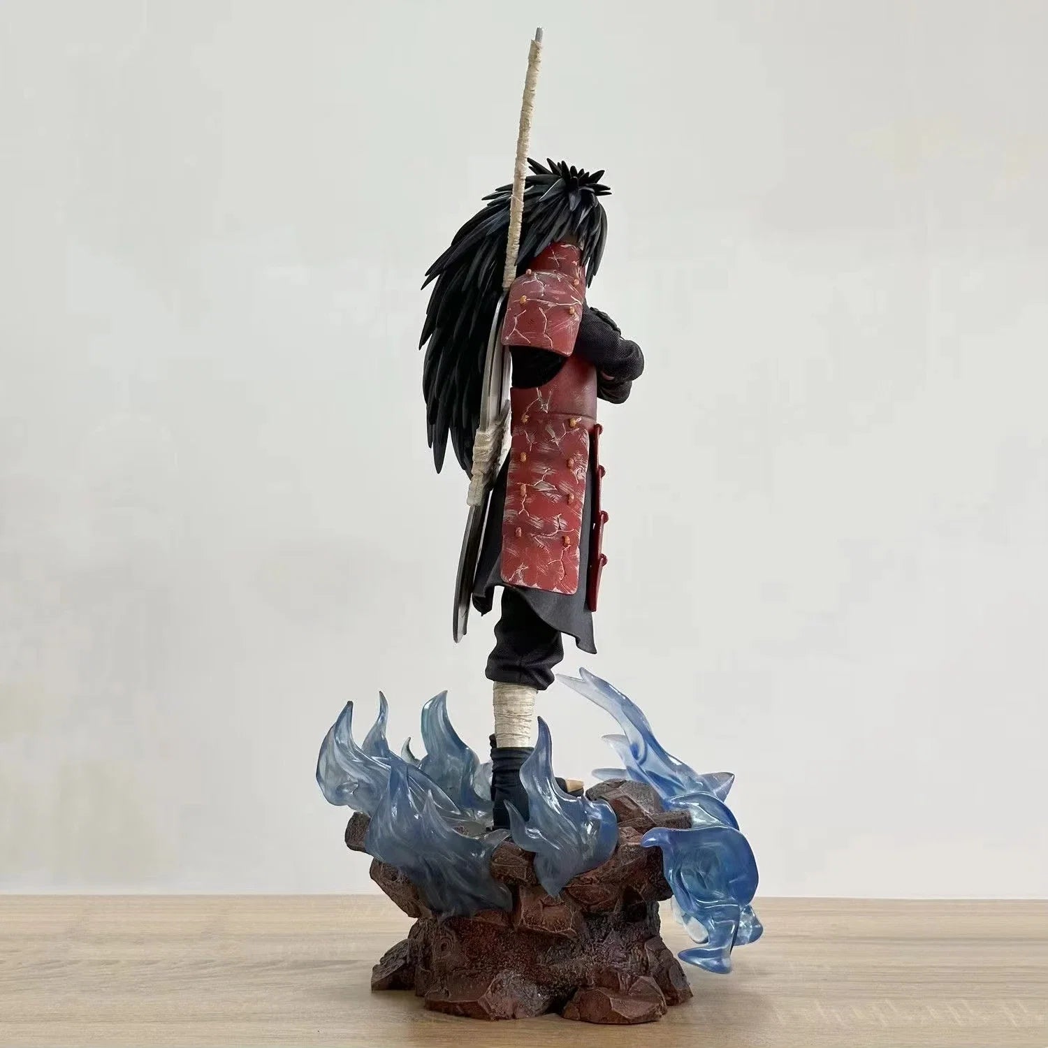 42cm Uchiha Madara Figure Naruto Shippuuden GK Action Figurine PVC Manga Statue Collection Ornament Model Kid Christmas Toy Gift