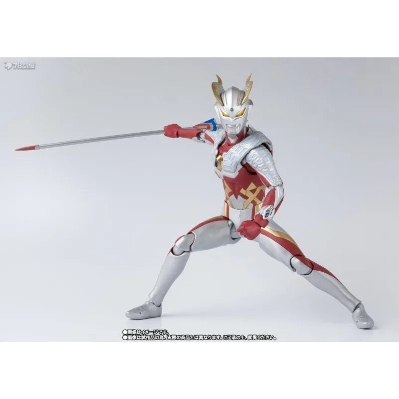 BANDAI Original S.H.Figuarts Series Strong Corona&Moon God Miracle Form Ultraman Sailor Anime Action Figures Toys for Boys Gift