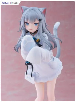'-In Stock Original F:NEX Nacho Cat 22cm Anime Decorative Cute Figure 1/7 Statue Model Collection