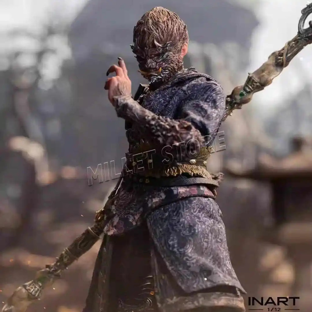 100% Original Inart Black Myth Wukong The Destined One in The Bronze Armor Set 1/12 Standard Ver Deluxe Ver Model Toys