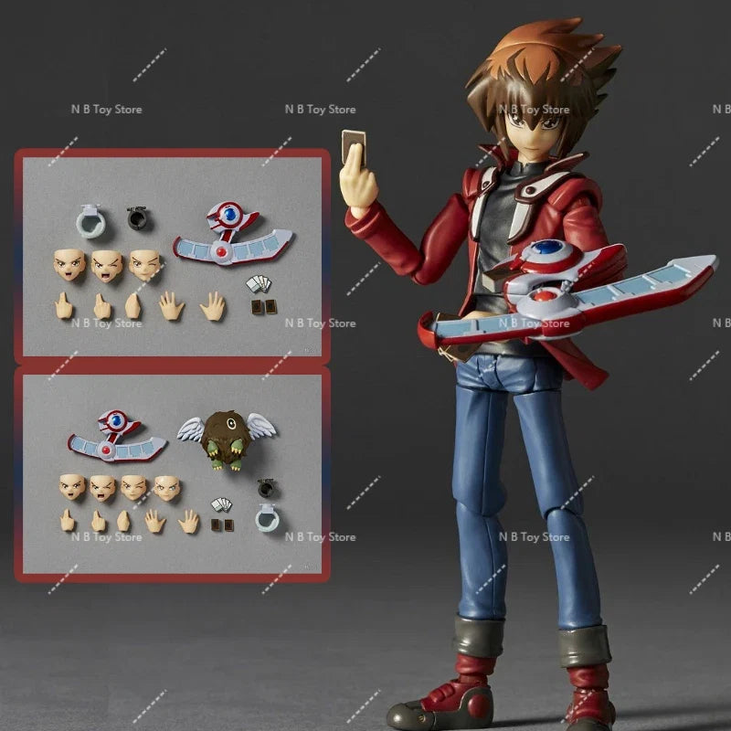 100% Original Kaiyodo Revoltech Jyudai Yuki Yu Gi Oh Duel Monsters GX DX in Stock Anime Collection of Action Figures Model Toys