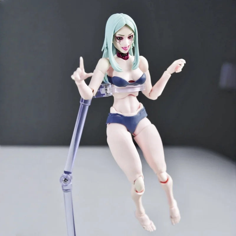 In Stock 1/12 Romankey Gun Girl Jessica Aster Action Figure Girlpla Frame Arms Girl Cyberpunk Edgerunners Rebecca Anime Toys