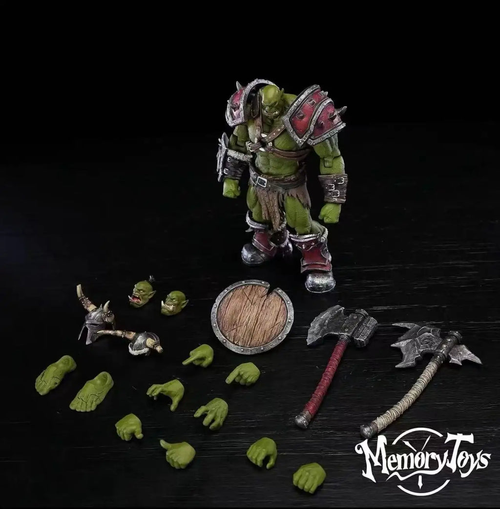 In Stock Blizzard World of Warcraft Round 3 1/12 Horde Orc Captain Action Figure Toy Collection Gift