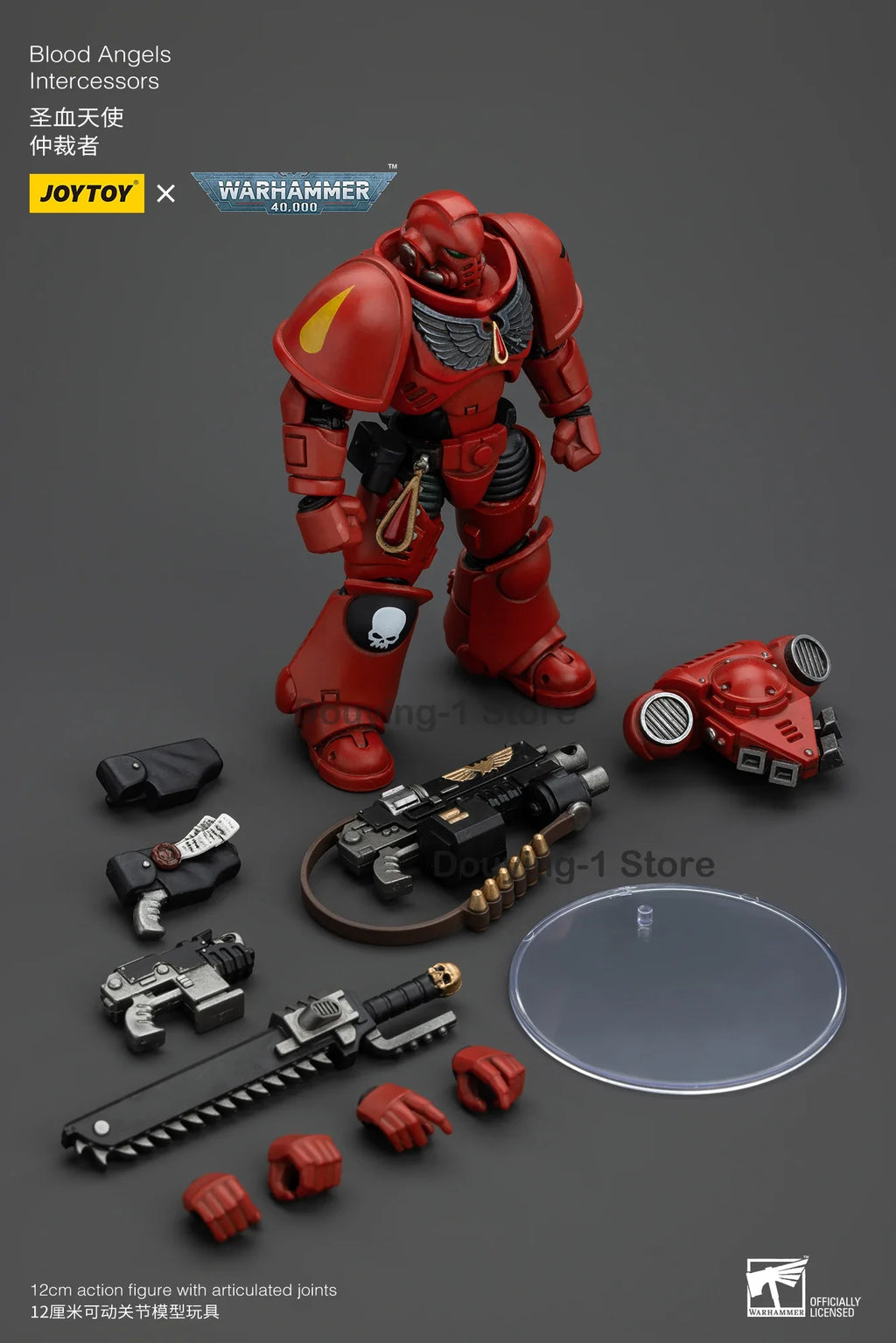 In Stock JOYTOY WARHAMER 40K 1/18 Action Digital Blood Angel Prayer Anime Military Model Collection Gifts