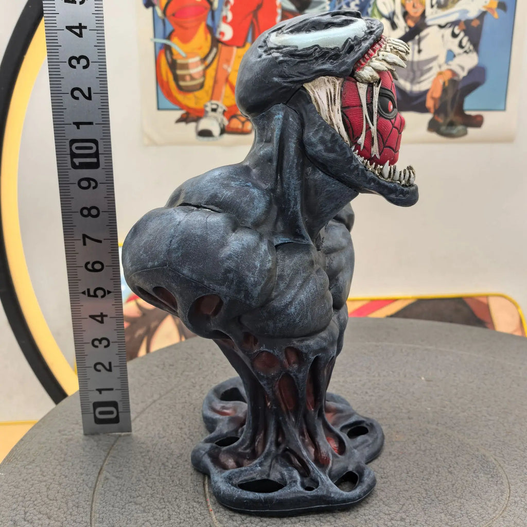 15cm Spider Man Venom Half Body Figure Resin Venom Let There Be Carnage Trendy Play Handmade Ornament