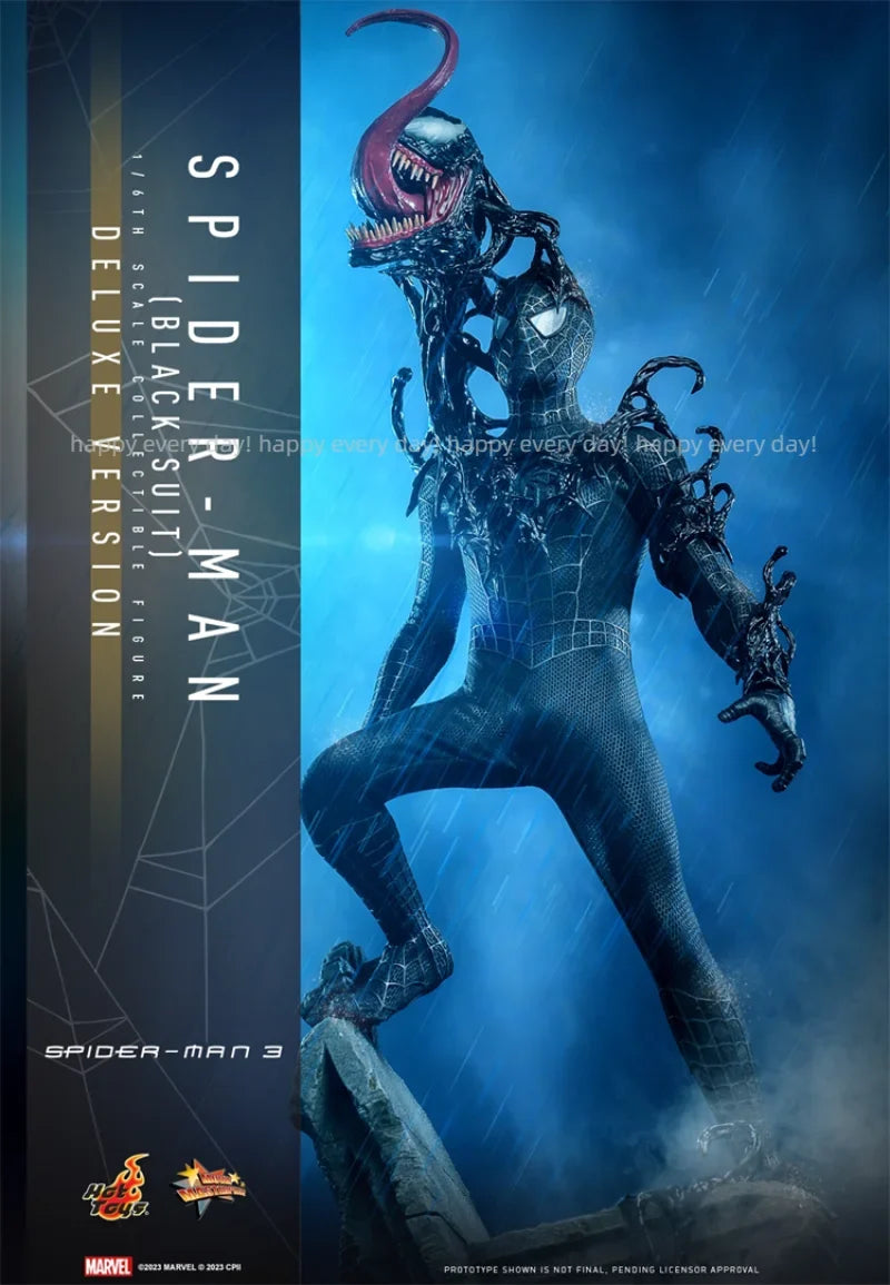 NEW Spot HOTTOYS HT 1/6 MMS728 Deluxe Edition 727 Spider-Man 3 Black Suit Movable 0922 Action Figure Collection Gfits