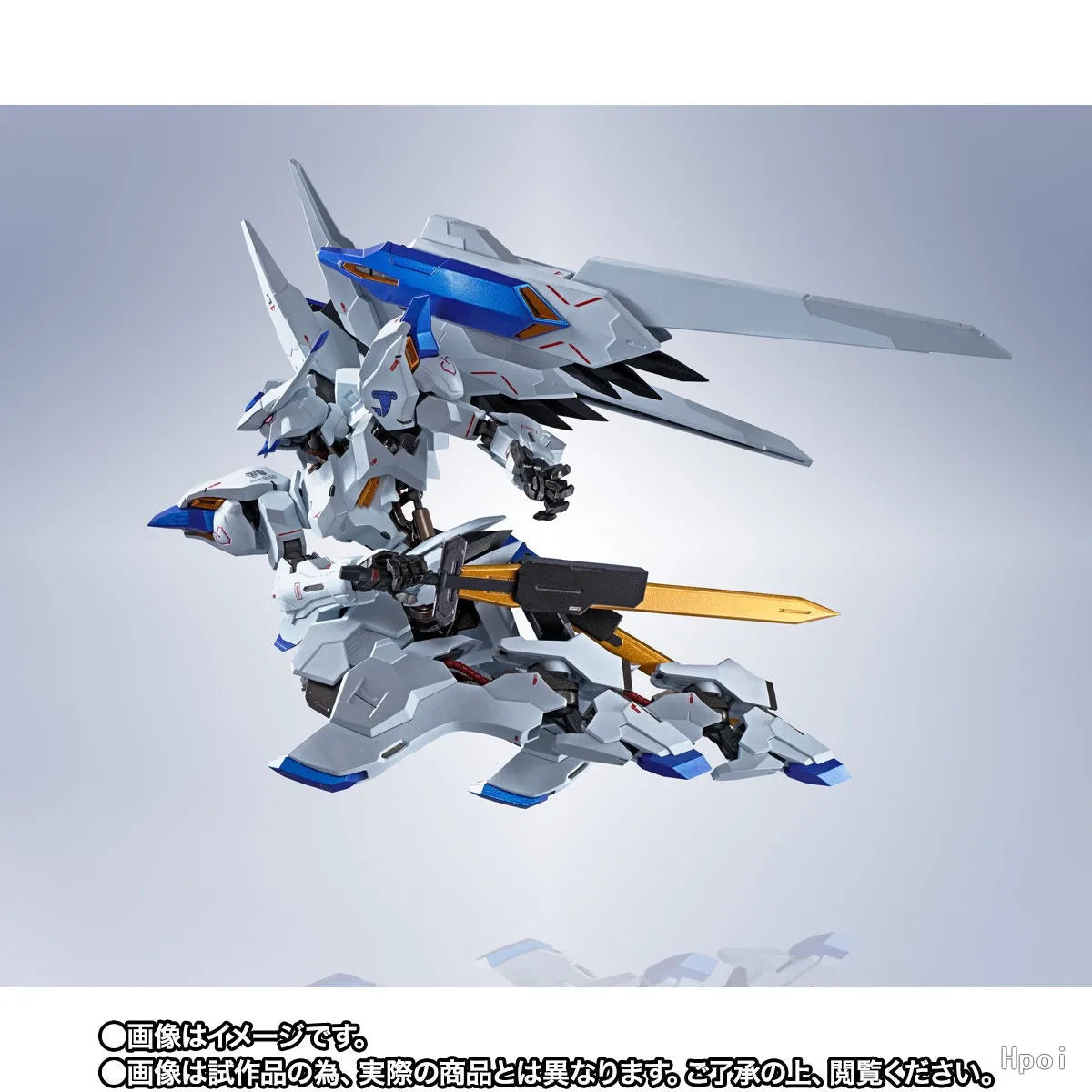 BANDAI Original METAL ROBOT SPIRITS ＜SIDE MS＞ASW-G-01 Gundam Bael Mech Product Figure Toys for Boy Gift Collectible Ornaments