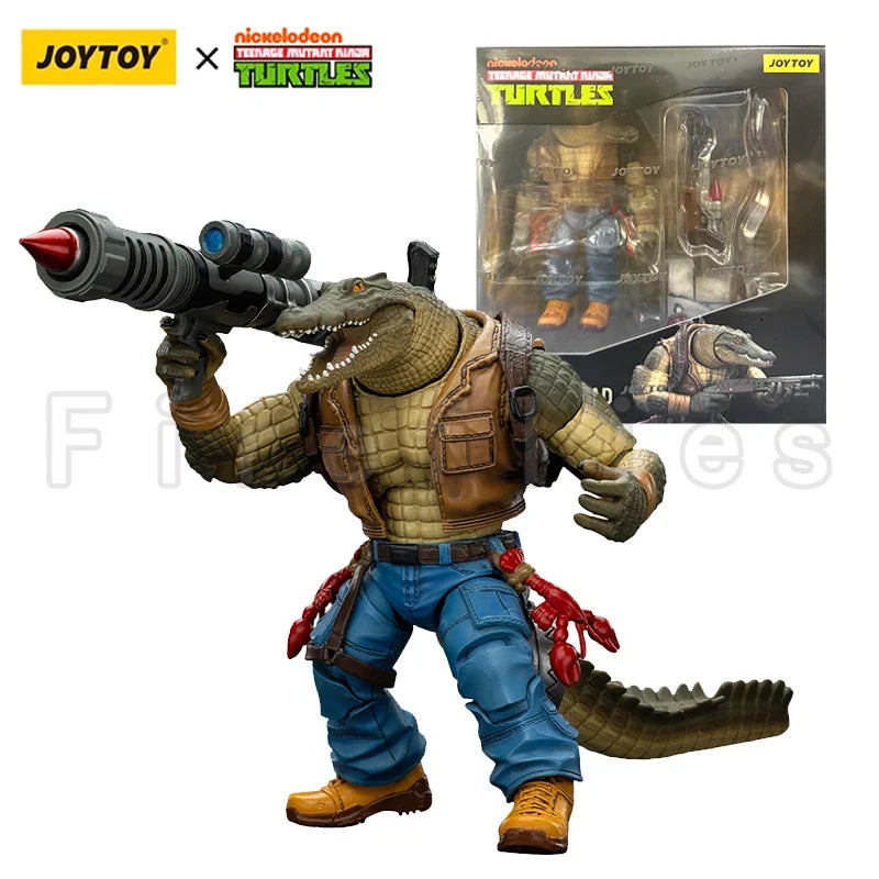 1/18 JOYTOY Action Figure Turtles Leatherhead Metalhead Anime Toy