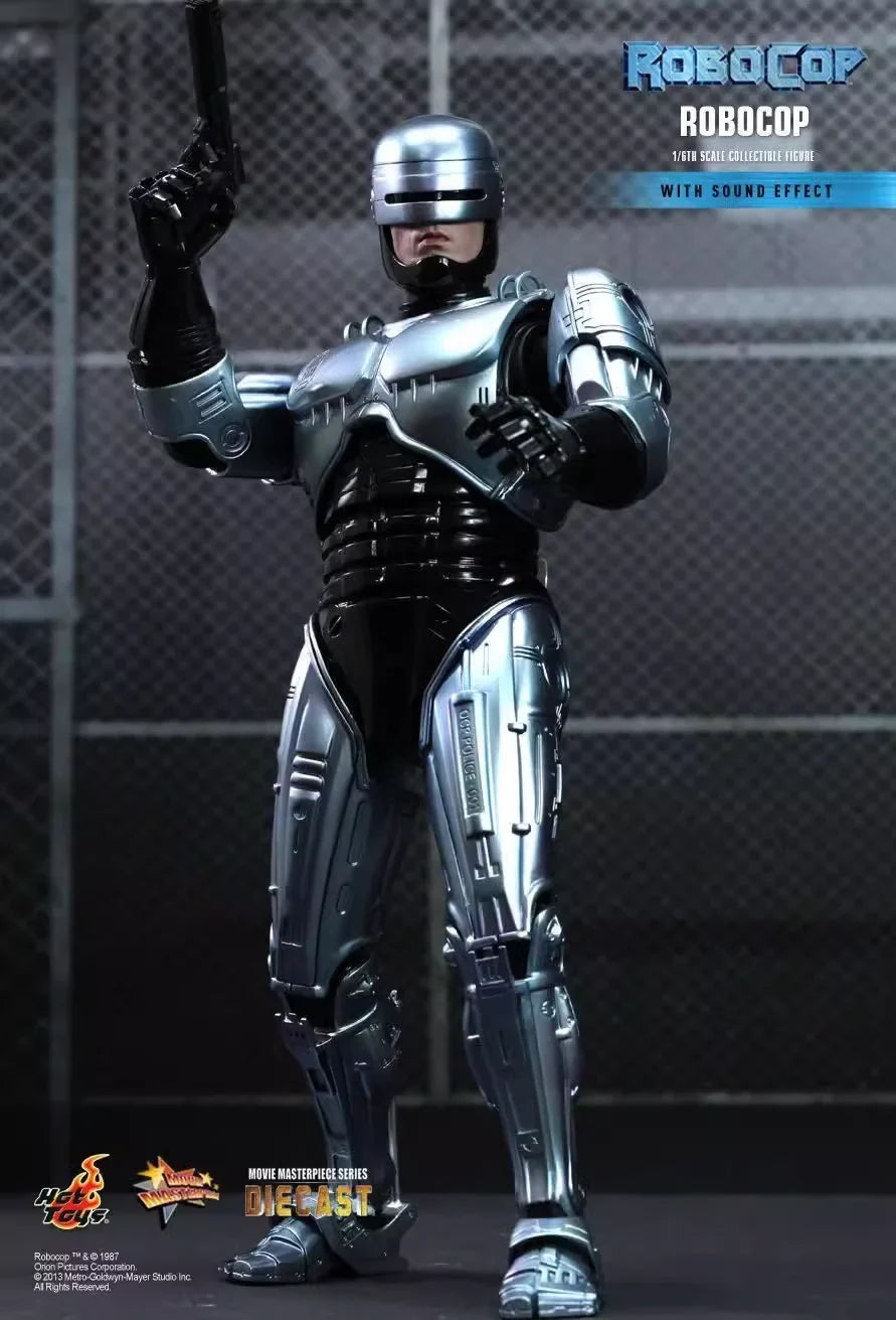 Original HotToys 1/6 MMS202-D04 Robocop Alloy Diecast Single Version Action Figure Model Toys 12 inches