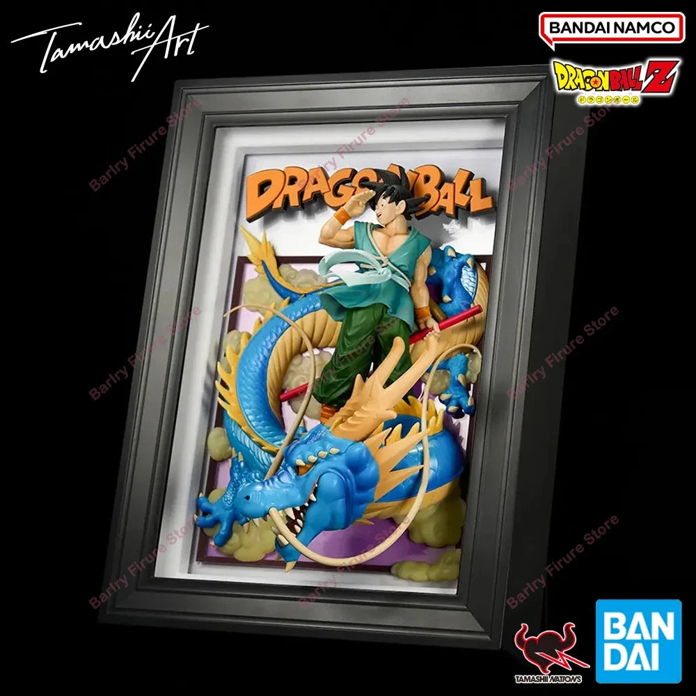 In Stock Original BANDAI Tamashii Art DRAGON BALL SON GOKU & DRAGON Anime Figure Action Figurine Boxed Model Toys Holiday Gifts