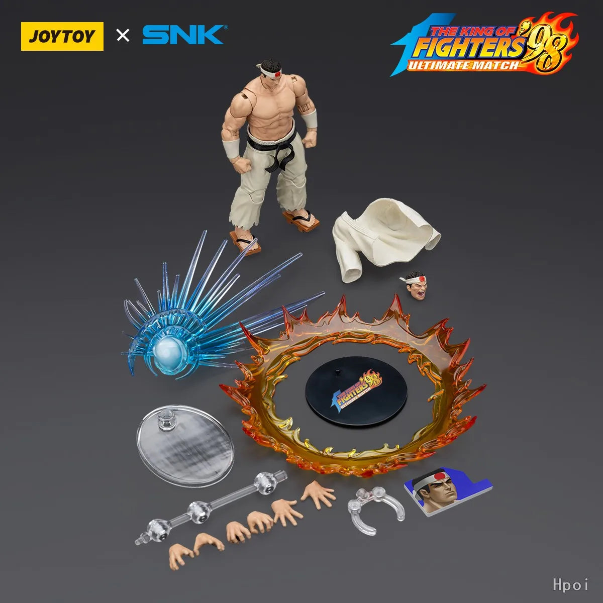 【SF】JOYTOY 1/18 Action Figures KOF 98UM Hero Team Kyo Kusanagi Goro Daimon Benimaru Nikaido 3PCS Model Toys Gifts Collection