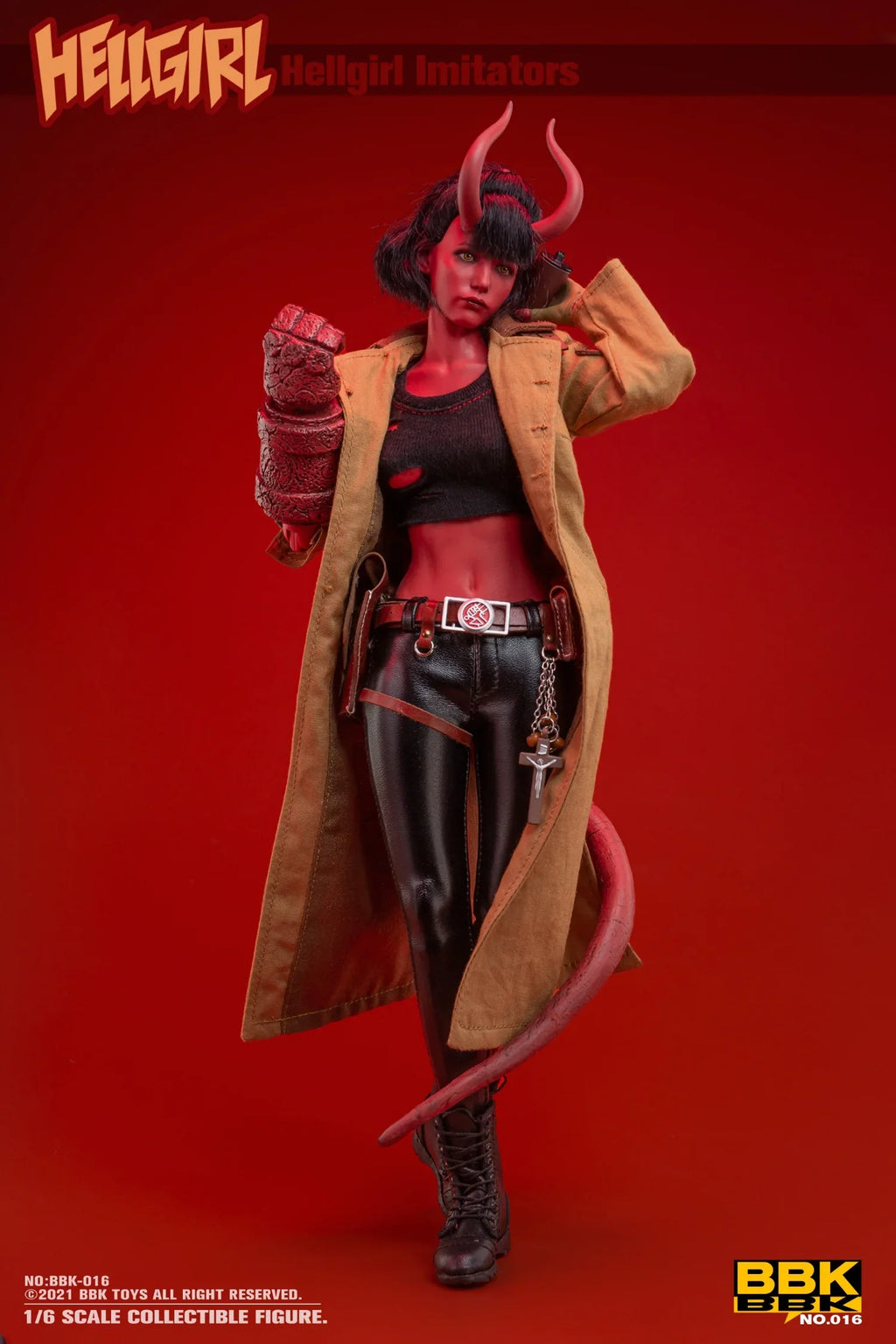 BBK Toys Original Genuine Demon Hell Girl Imitators BBK016 Sophia 1/6 Ratio Action Joint Mobility Figure Model Toys Gifts To Boy