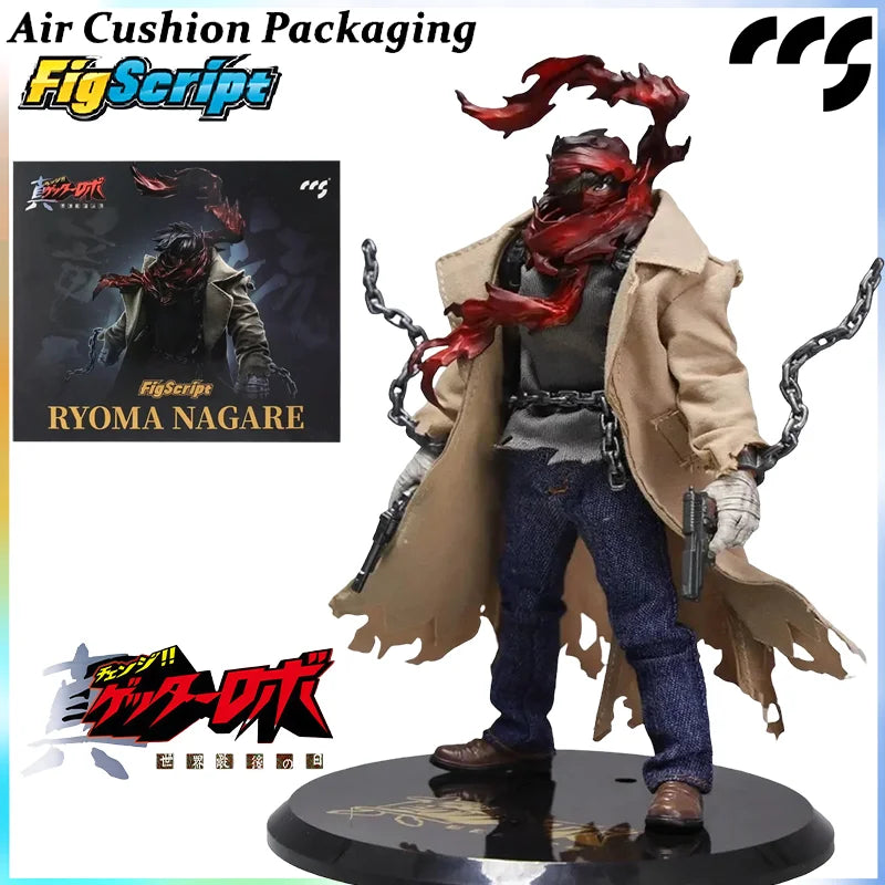 CCS TOYS Echte FigScript 1/12 Maßstab Serie Getter Robo Ryoma Nagare Anime Legendäres Trio ACG Doujin Actionfiguren Modellspielzeug
