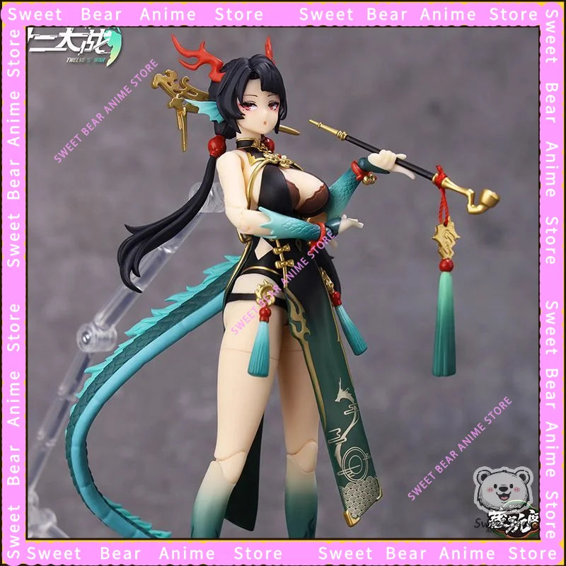 Cang Toys Twelve Wars Little Azure Dragon Longji SAMAEL Mecha Girl Action Figure Anime Model Trendy Toys Desktop Doll