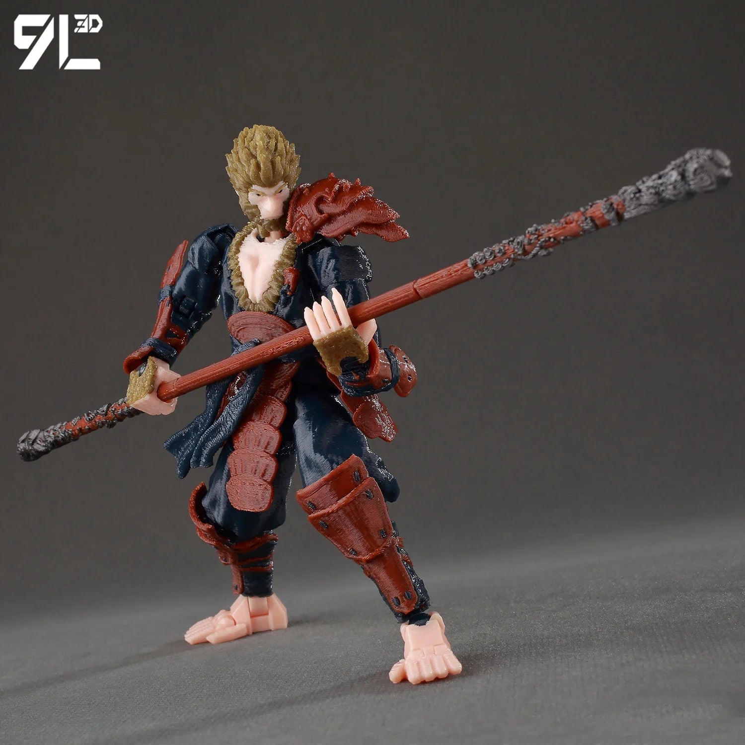9L3D Lucky13 Figure Dummy13 T13 Anime Action Wukong Cloud Ride Model Black Myth Inspired Flying Stand Decor Desk Collection Toys