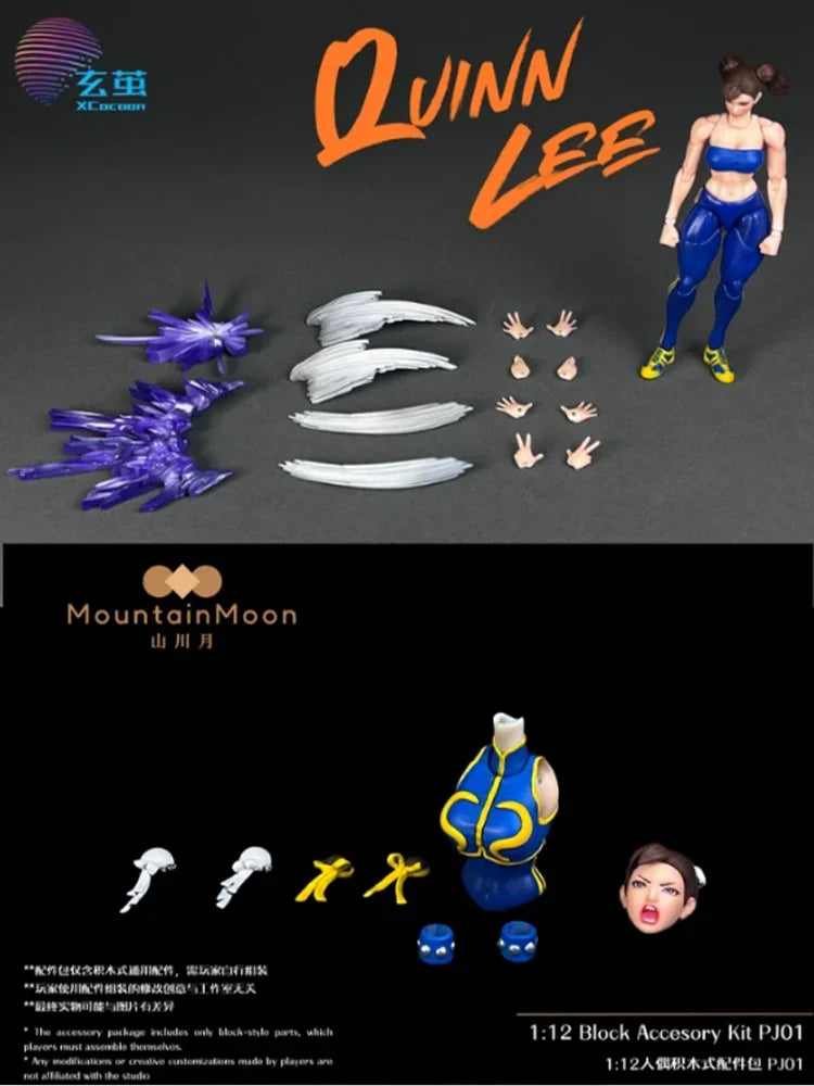Neu auf Lager Xuan Cocoon Studio 1/12 Fighting Girl Shanchuanyue Studio Baustein Zubehör Pj01 Spielzeug Geschenk Sammlung Spielzeug