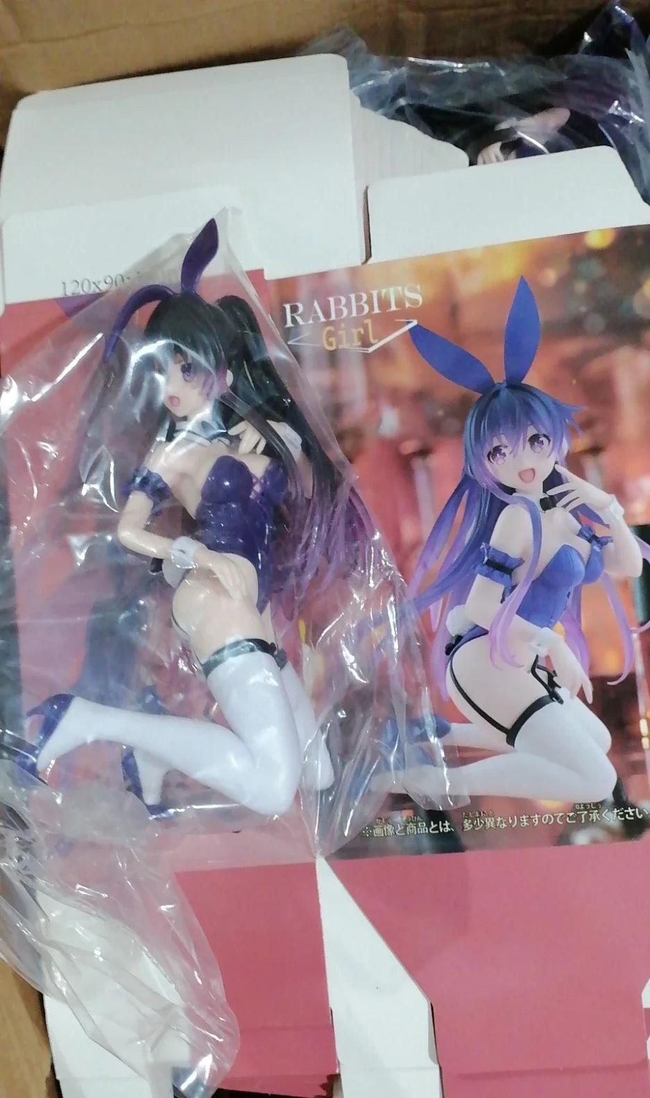 13CM Anime DATE A LIVE Yatogami Tohka Figure Desktop Cute Bunny Girl Style Model Toy Gift Collection Aciton Figure PVC