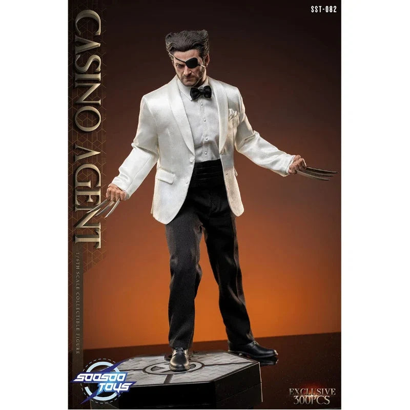 Soosootoys SST082 Casino Wolverine Action Figure Original Collectible High Detail Costume Sculpt Movable Joints Display Toy Gift