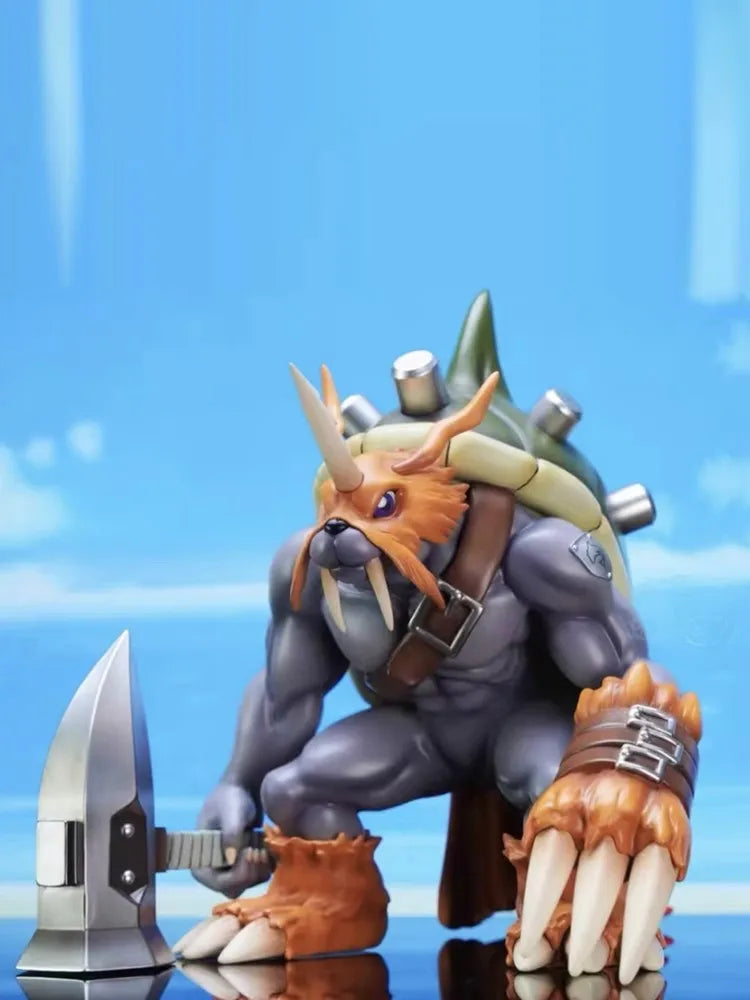 Digimon Adventure Zudomon Anime Figure Garurumon Action Figurine Statue Collection Model Decoration Doll Toys Kids Birthday Gift