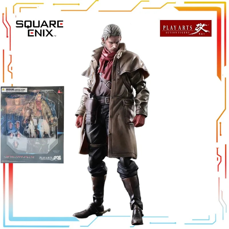 SQUARE ENIX PLAY ARTS Modified Finished Movable Doll Alloy Equipment Phantom Pain Anime Action Figure Model Toys Gifts for Boys