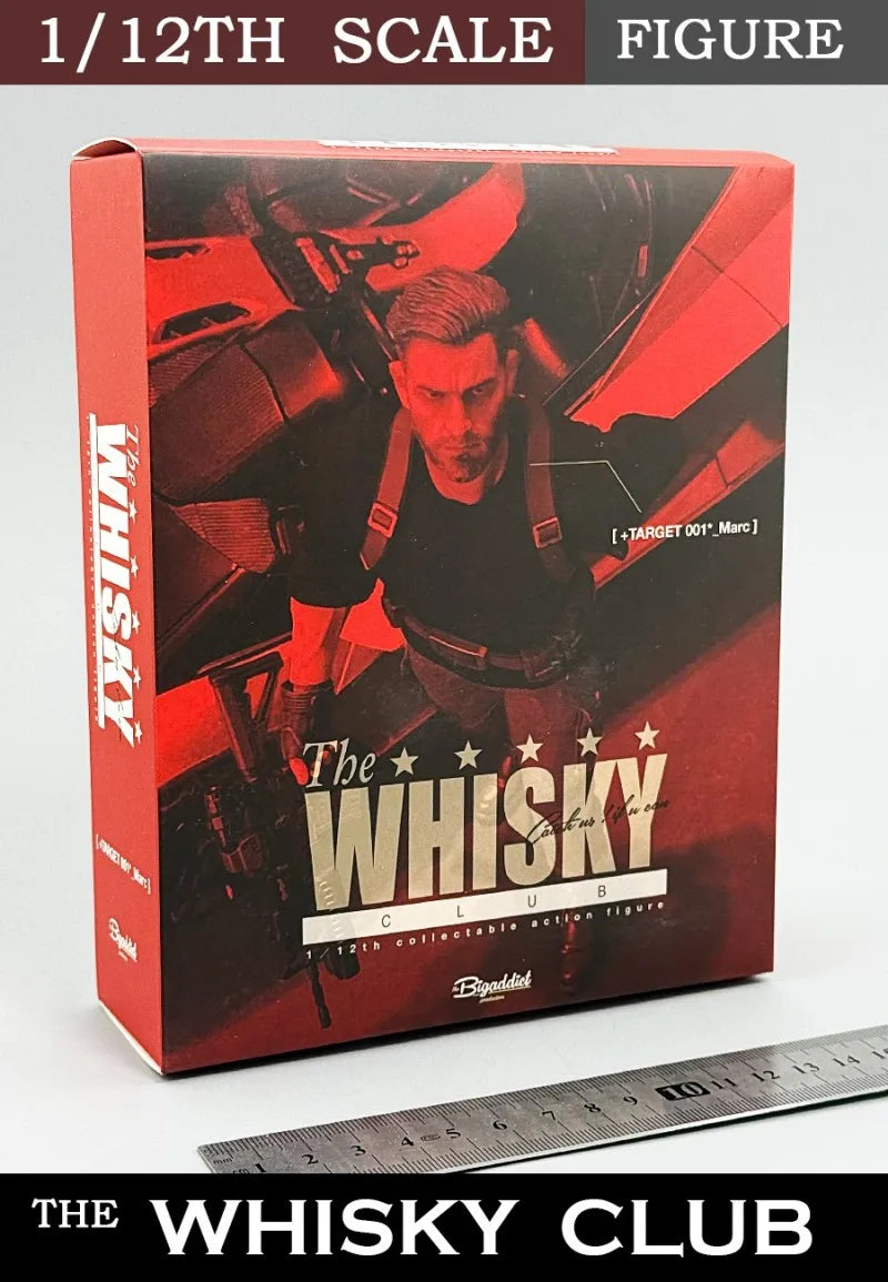 In Stock 1/12 Scale Bigaddict Target 001 Whiskey Club Killer Mark Action Figure Collection Decoration Ornament Model Toy Gifts