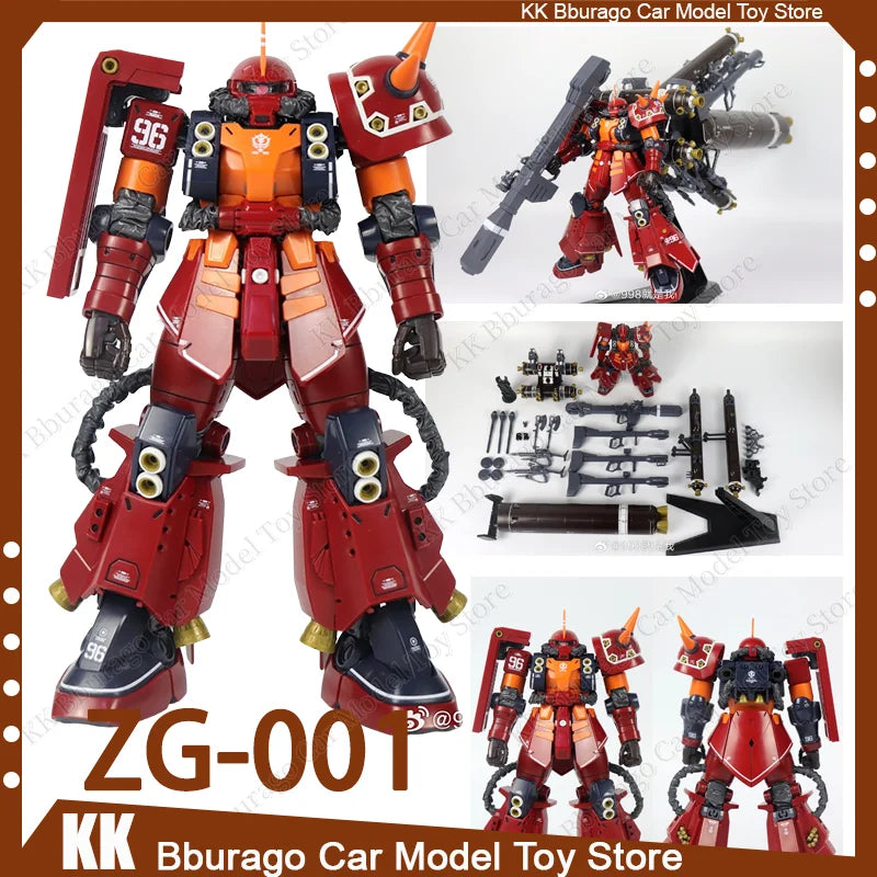 NEW Lane Leien Model ZG-001 ZG-002 MG MS-06R Psycho Zaku Action Figure Thunderbolt Anime Figures 1/100 Scale Model Kit Gifts
