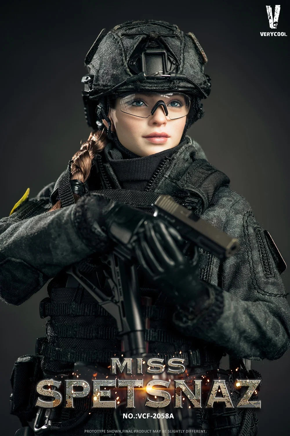 VERYCOOL VCF-2058 1/6 MCB Russian Special Combat Women Soldier Figure Model 12'' Female Action Doll Full Set Collectible Toy