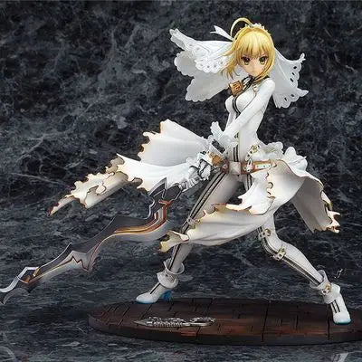 Fate/Extella Ccc Nero Claudius Saber Bride Wedding Dress Scale 22cm Pvc Action Figure Statue Collection Model Toys  Gifts