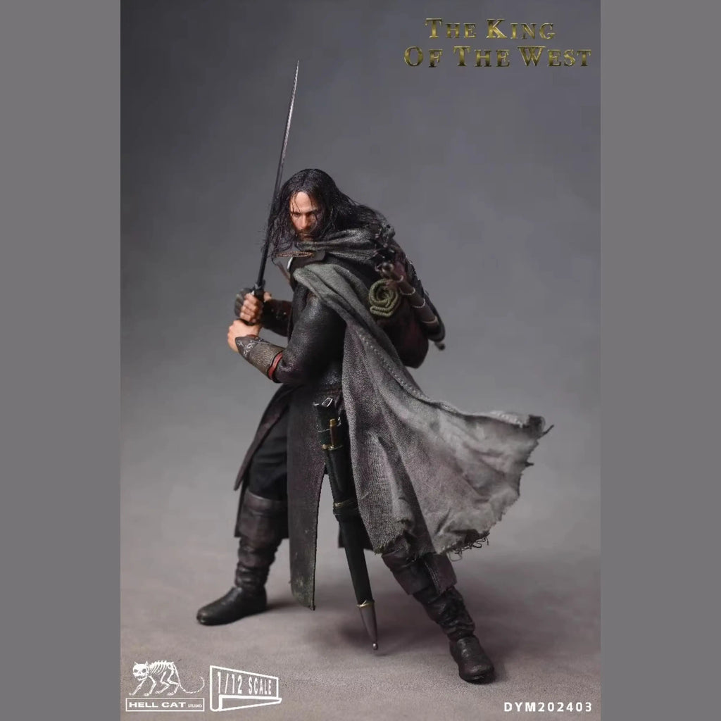 In Stock Hell Cat Studio 1/12 The King of The West Aragorn Anime Action Figures Toys Model PVC Gift Collector