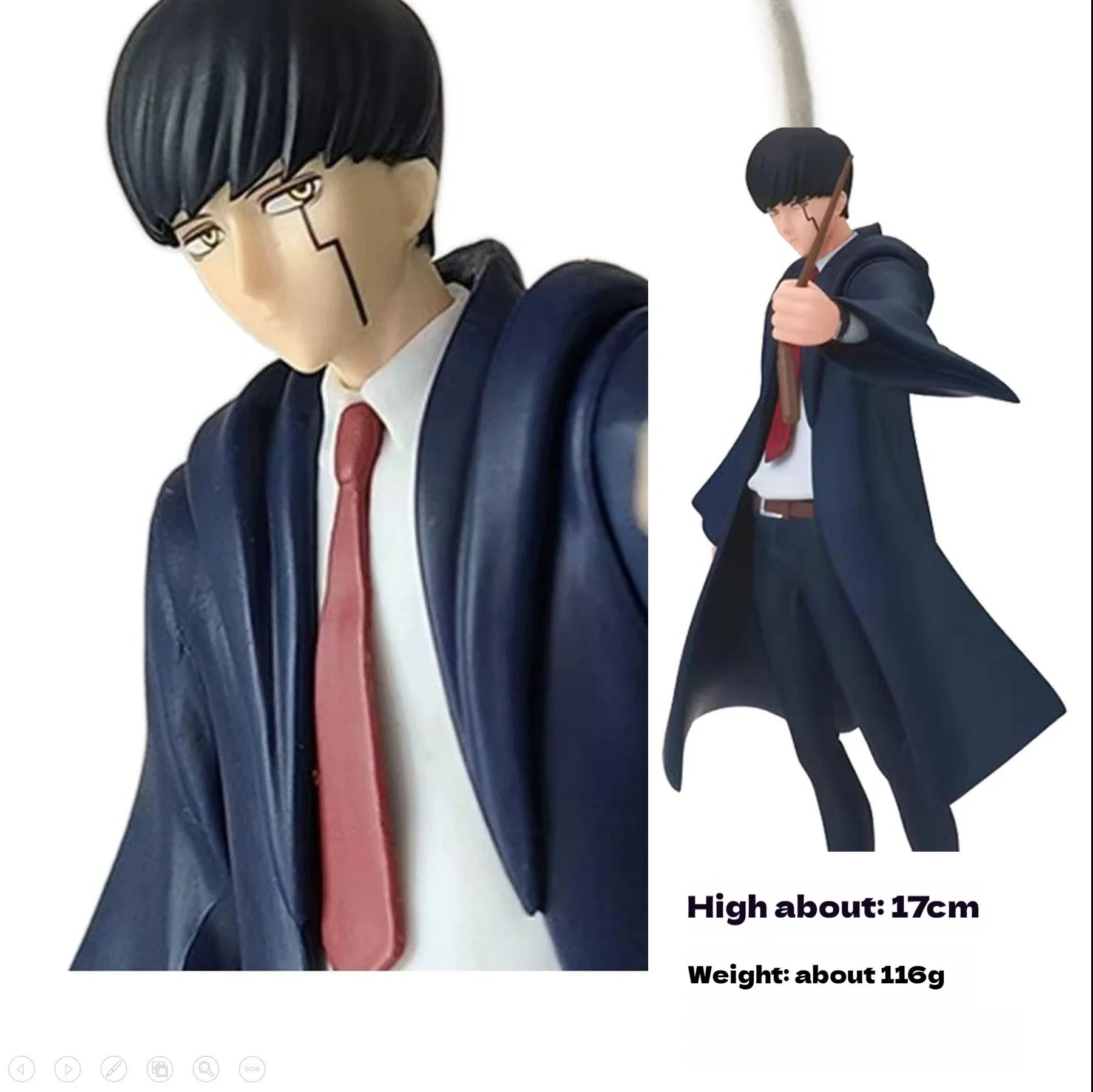 17cm Mashle: Magic And Muscles Anime Figure Character Handheld Desktop Ornament Fashion Pvc Model Wholesale Toy Collection Gifts