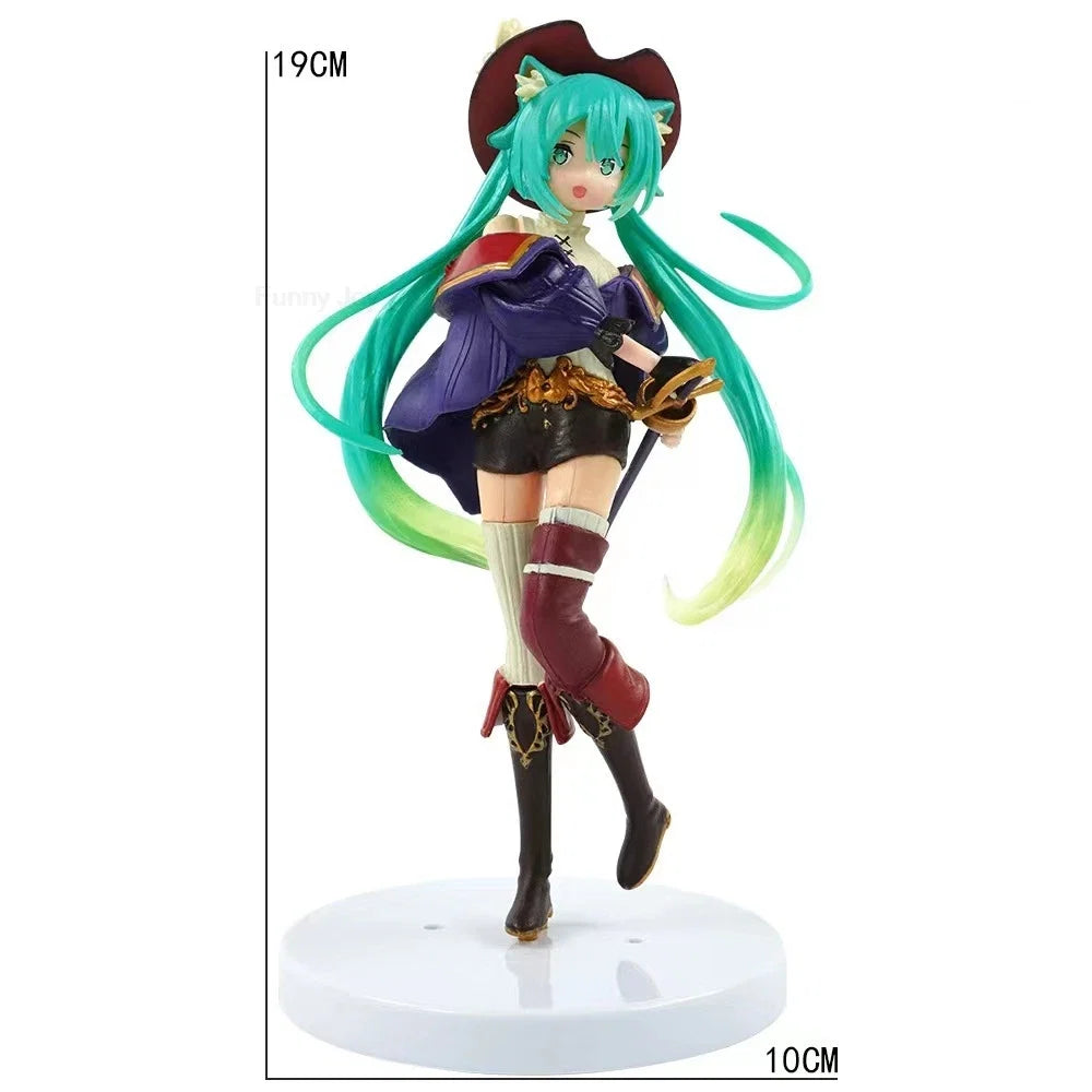 Anime Hatsune Miku Figure Wedding Dress Action Figures Kawaii Swimsuit Vocaloid PVC Collectible Model Toys Girl Gift