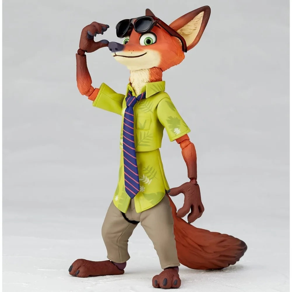 100% Original in Stock Kaiyodo Figure Complex Movie Revo (No.010), Revoltech Zootopia Nick Wilde Model Toys Model Decoration