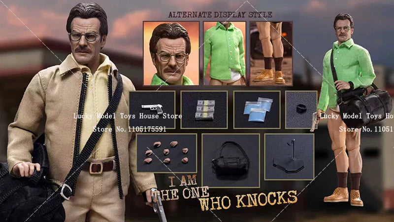 Manipple Studio 1/12 Collectible Old White Cloth Action Figure Breaking Bad Chemical Teacher 6inch Man Soldier Model Gifts