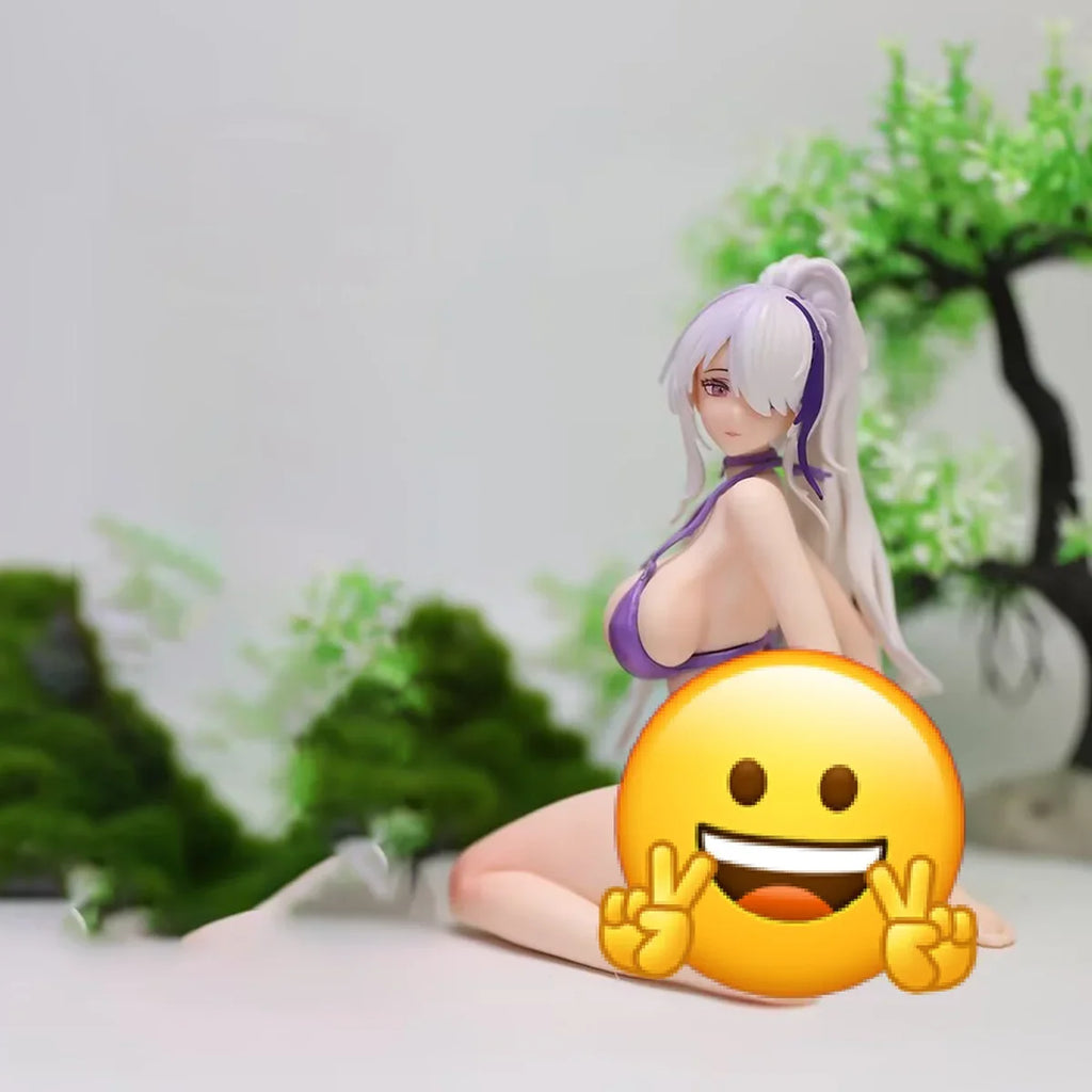 Yun Xian Bishoujo Swimsuit Kneeling Pose Anime Figure 12.5cm Collectible Desktop Decoration Model Statue For Anime Enthusiasts