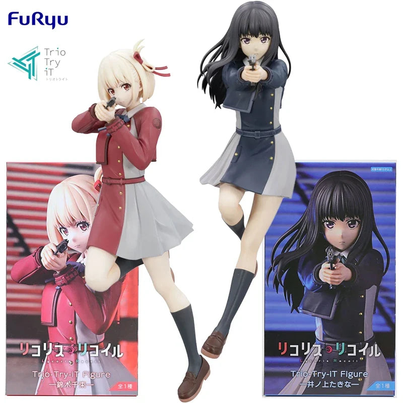 In Stock FuRyu Trio-Try-iT Lycoris Recoil Nishikigi Chisato Inoue Takina PVC 21CM Anime Action Figures Model Ornament Toy