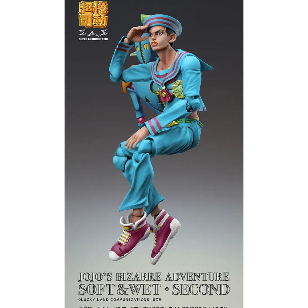 100% Original in Stock Medicos Entertainment Super Action Statue Jojo No Kimyou Na Bouken Higashikata Josuke Second