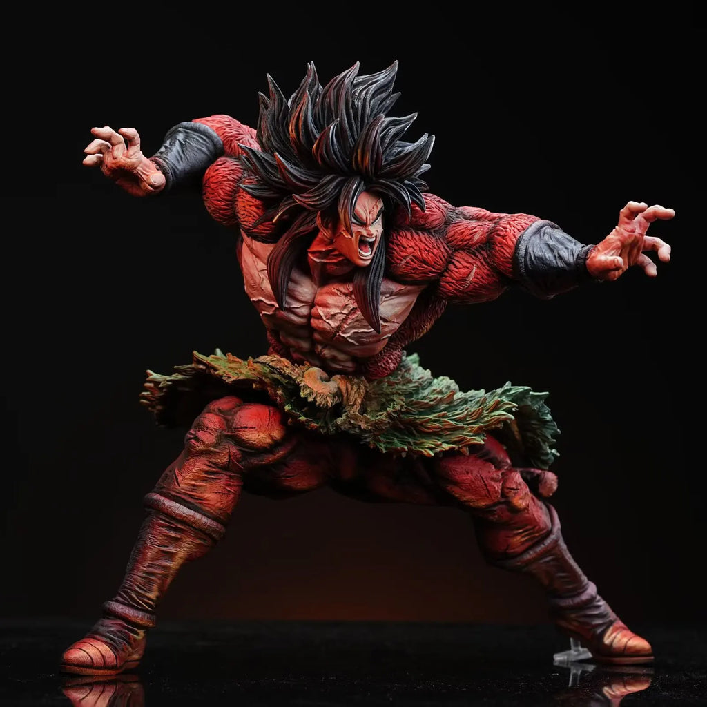 28cm Dragon Ball Broli Super Saiyan 4 Preparation Posture Anime Figure Model Statue Collection Desktop Decoration Ornament Toys