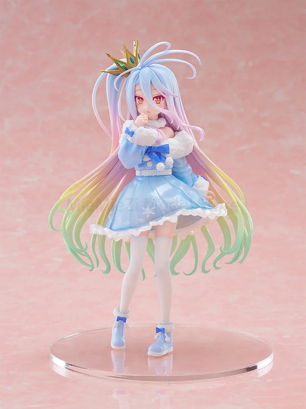 Original Genuine FuRyu Prepainted Tenitol No Game No Life Shiro/White Anime Figure Garage Kit Model Decoration Cute Kawaii Gift