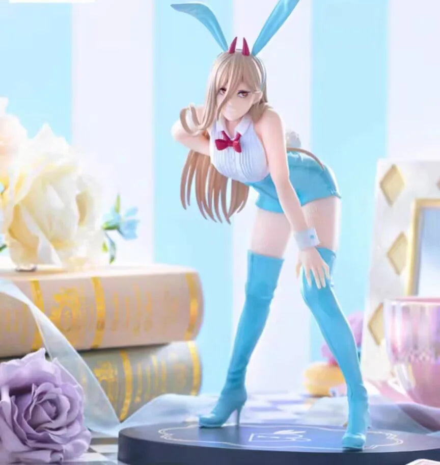 No box Japanese original anime figure Power blue bunny action figure collectible model toys for boys