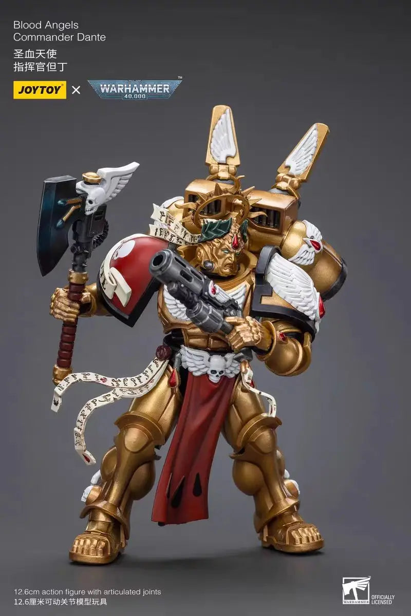 【In Stock】JOYTOY Warhammer 40K Blood Angels Commander Dante 1/18 Action Figures Toys Ornaments Collection