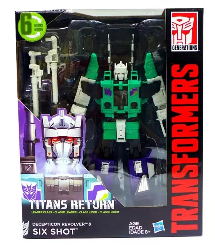 In Stock Original Hasbro Transformers Generations Titans Return Decepticon Revolver Six Shot Bewegliche Super Actionfigur