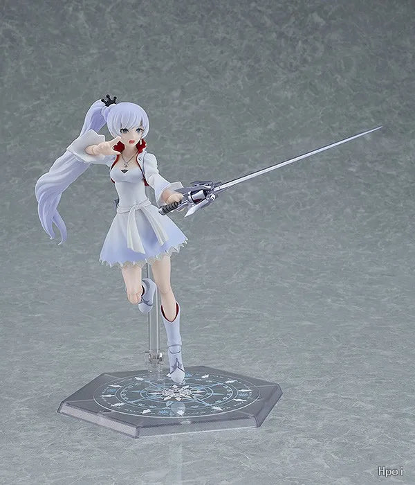 Original in Stock Max Factory Figma#599 RWBY Ice and Snow Empire Weiss Schnee Scale Figures Model Toys Gifts Collection
