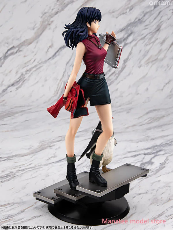 MegaHouse Original Rebuild of Evangelion Misato Katsuragi & Penpen 25cm PVC Action Figure Anime Model Toys Collection Doll Gift