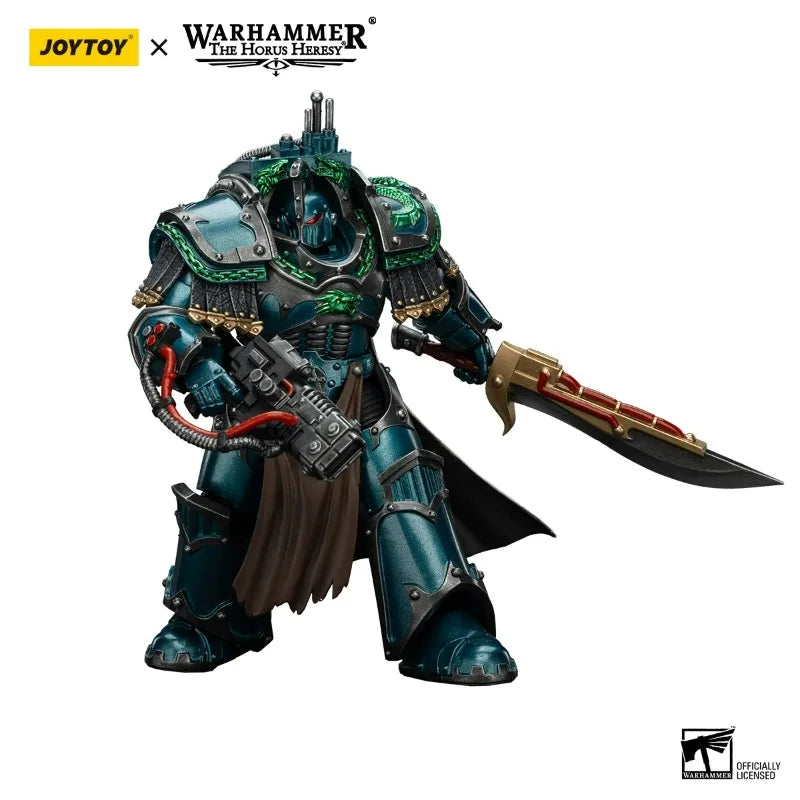 JOYTOY Warhammer 1/18 Action Figures Alpha Legion Legion Praetor in Cataphractii Terminator Armour Model Decor Desktop Ornament
